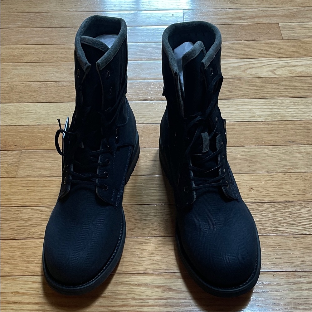 G-Star Men's Black and Gray Lace-Up Boots